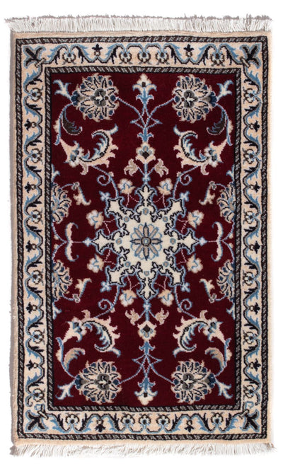 Nain - 12La Tapijt 60x90cm - Perzisch tapijt - rood