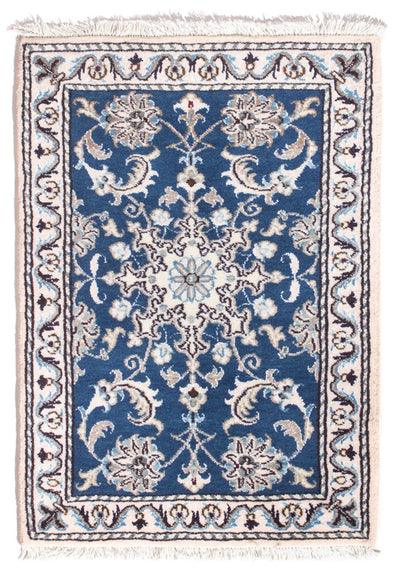 Nain - 12La Tapijt 60x90cm - Perzisch tapijt - blauw