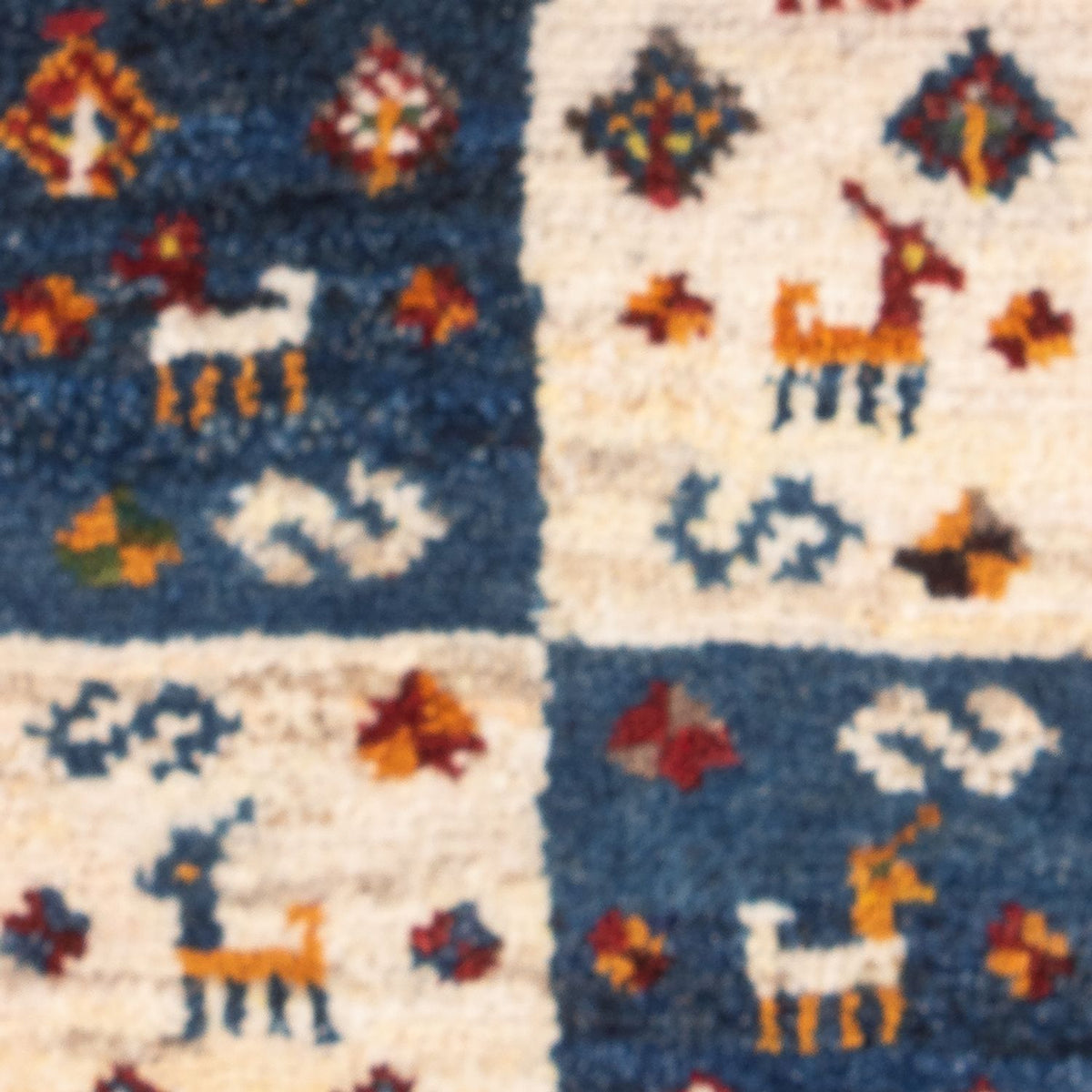 Gabbeh tapijt - Perzisch - 60 x 40 cm - veelkleurig