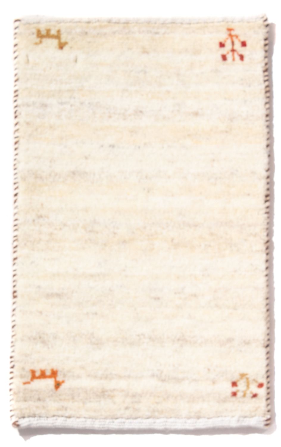 Gabbeh tapijt - Perzisch - 60 x 40 cm - crème