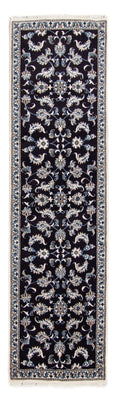 Loper Perzisch tapijt - Nain - 291 x 78 cm - donkerblauw
