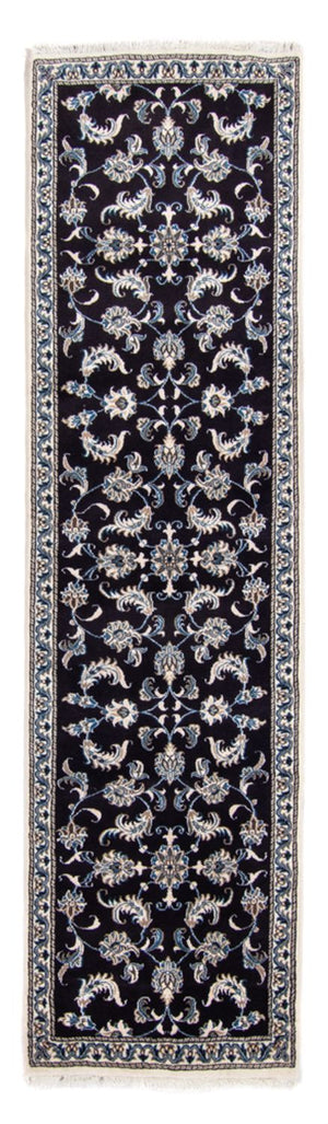 Loper Perzisch tapijt - Nain - 291 x 78 cm - donkerblauw