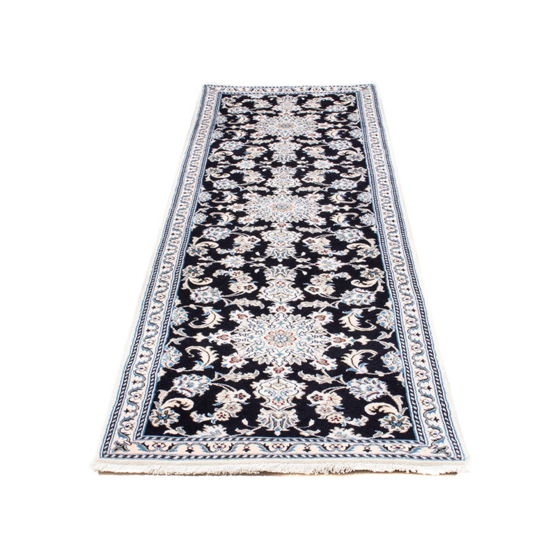 Loper Perzisch tapijt - Nain - 297 x 79 cm - donkerblauw