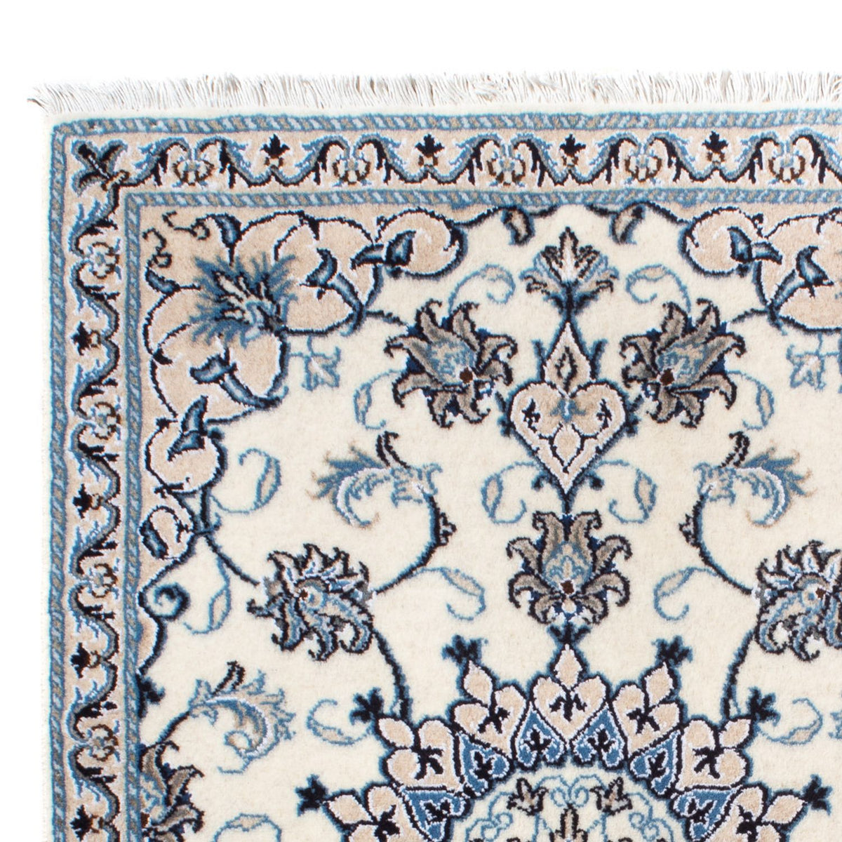 Perzisch tapijt - Nain - 139 x 88 cm - crème