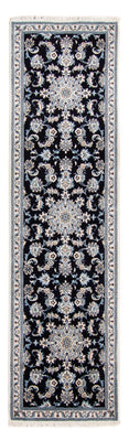Loper Perzisch tapijt - Nain - 287 x 79 cm - donkerblauw