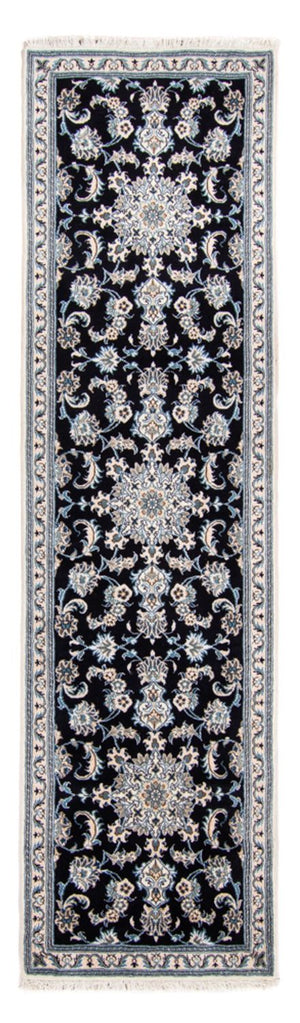 Loper Perzisch tapijt - Nain - 287 x 79 cm - donkerblauw