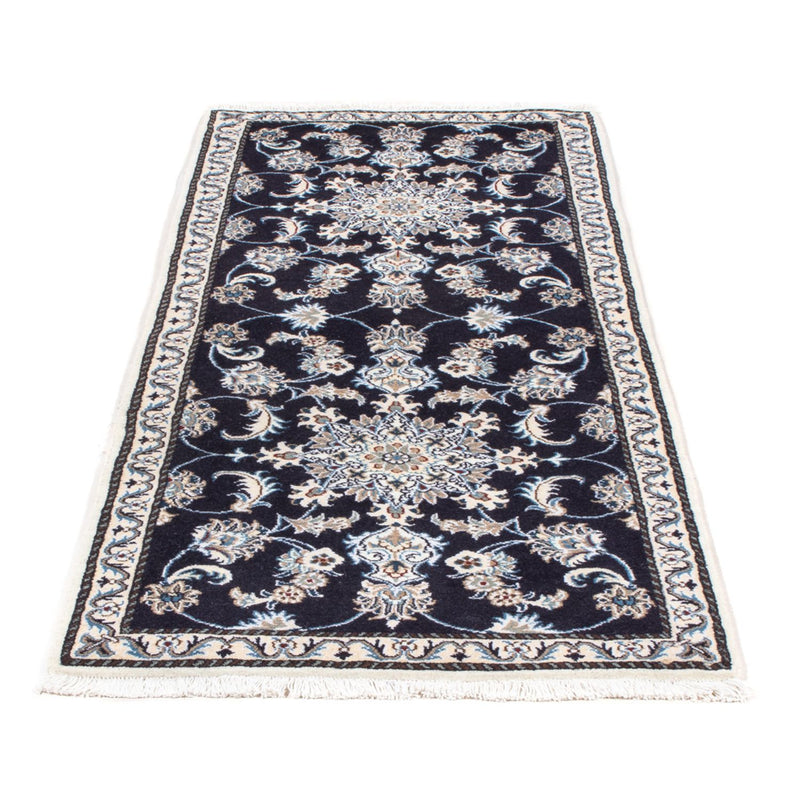 Loper Perzisch tapijt - Nain - 200 x 79 cm - donkerblauw