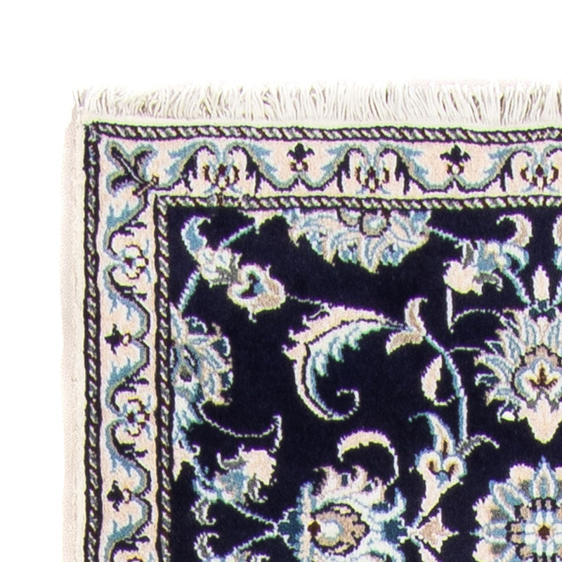 Perzisch tapijt - Nain - 134 x 71 cm - donkerblauw