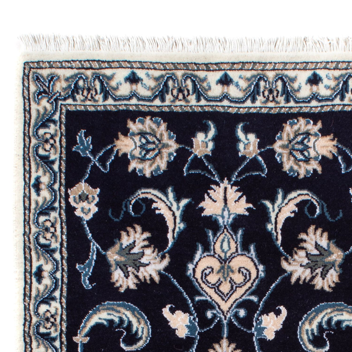 Perzisch tapijt - Nain - 141 x 72 cm - donkerblauw