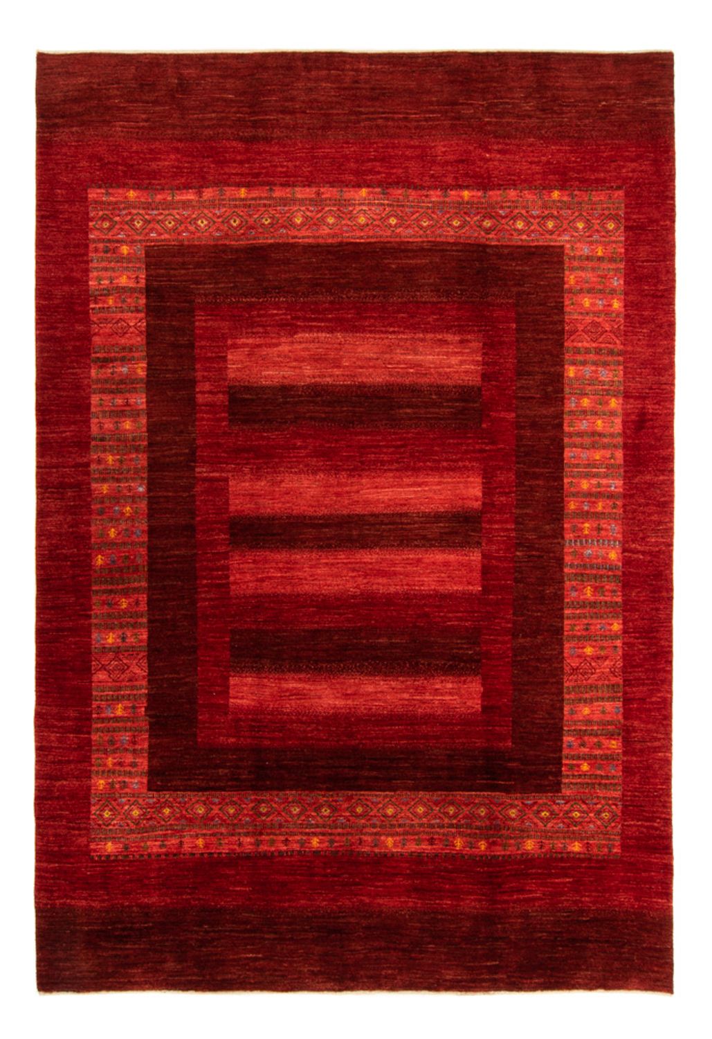 Gabbeh Tapijt - Loribaft Perzisch - 286 x 204 cm - rood