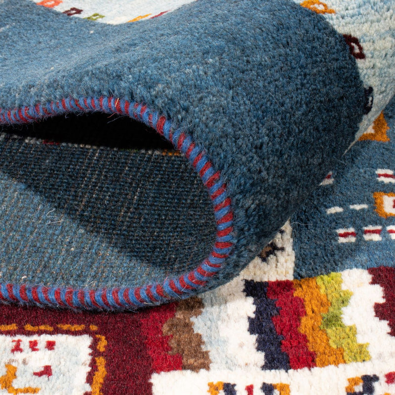 Gabbeh tapijt - Perzisch - 197 x 156 cm - blauw