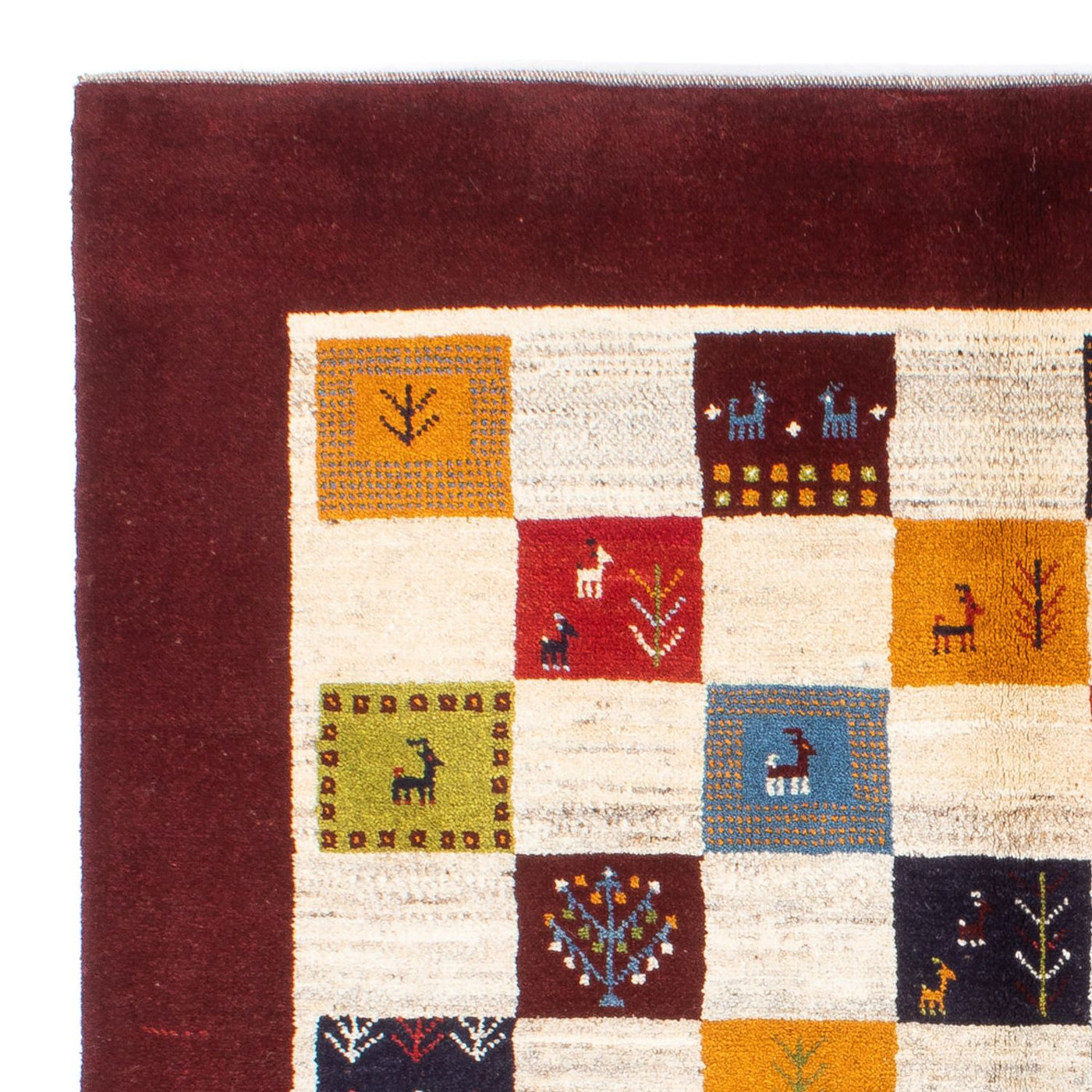 Perzische Gabbeh Tapijt 197x155cm - Perserteppich Wollteppich