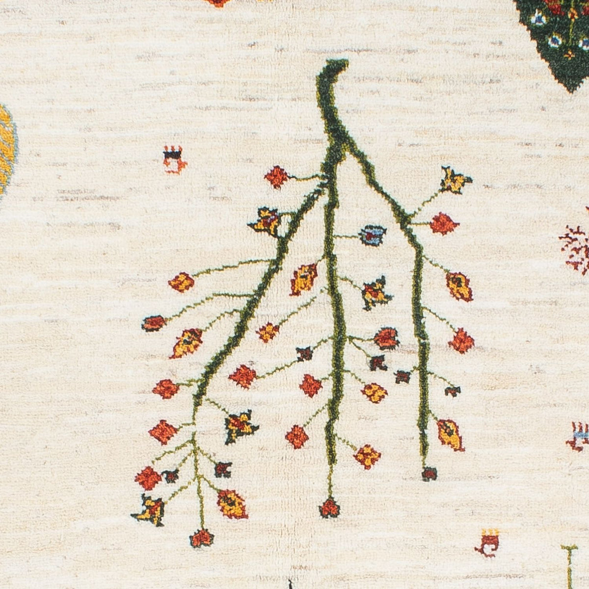 Gabbeh Tapijt - Loribaft Perzisch - 198 x 155 cm - natuur