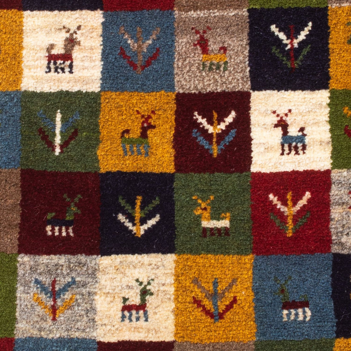 Gabbeh tapijt - Perzisch - 90 x 62 cm - veelkleurig