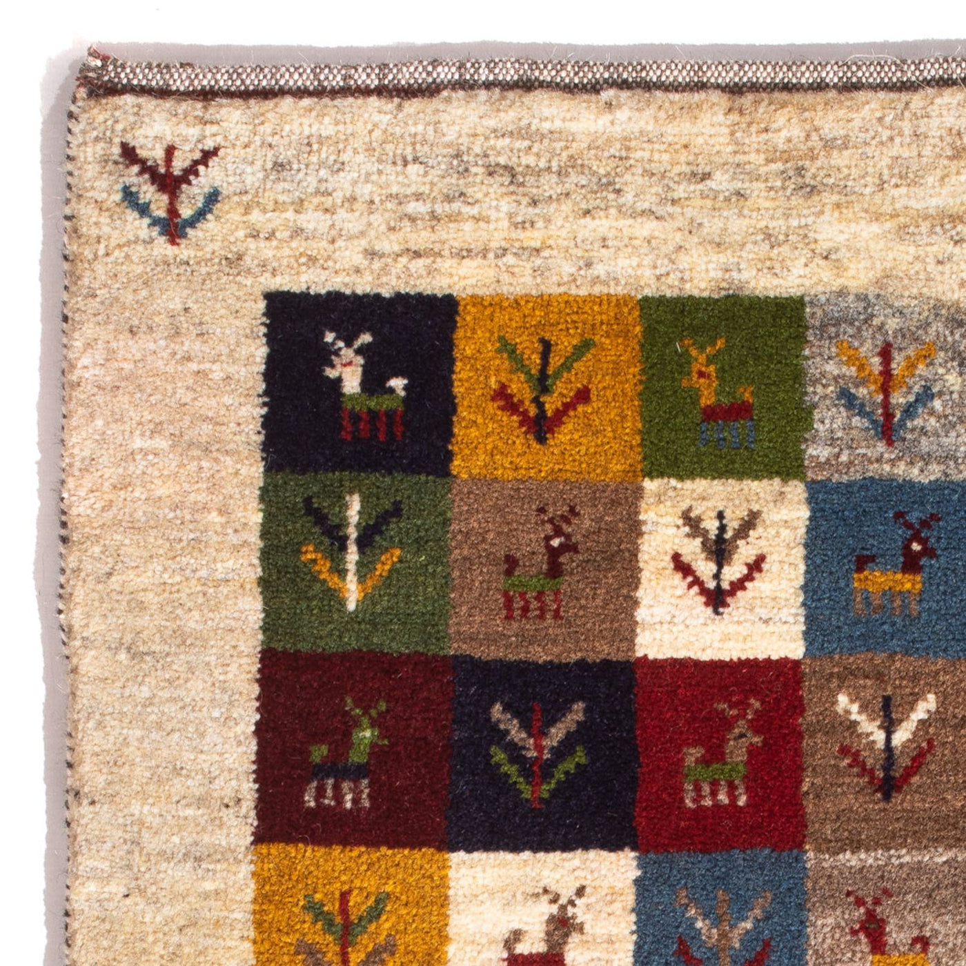 Perzische Gabbeh Tapijt 90x62cm - Perserteppich Wollteppich