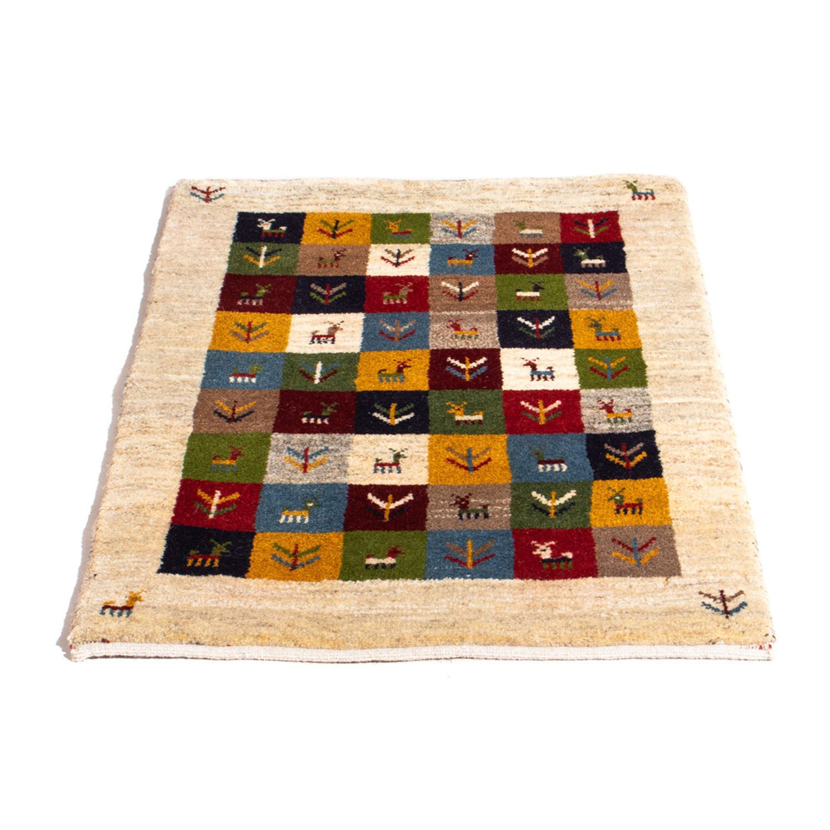 Gabbeh tapijt - Perzisch - 90 x 62 cm - veelkleurig