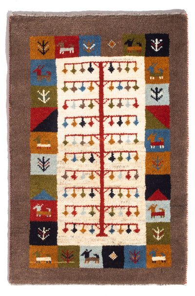 Perzische Gabbeh Tapijt 61x88cm - Perserteppich Wollteppich