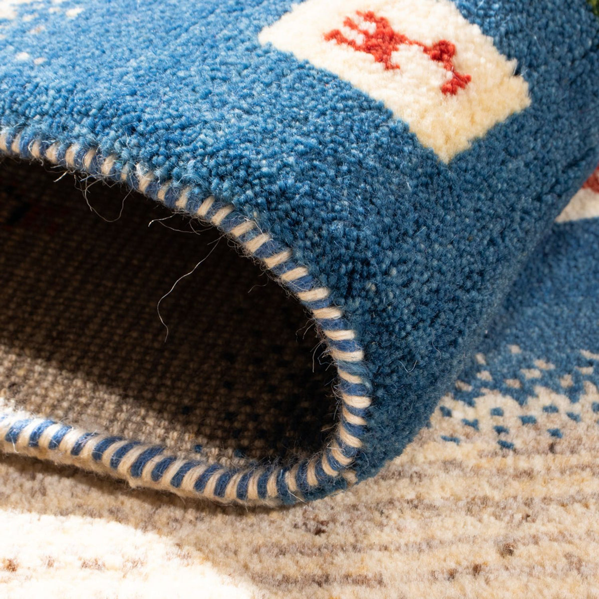 Gabbeh tapijt - Perzisch - 123 x 85 cm - veelkleurig