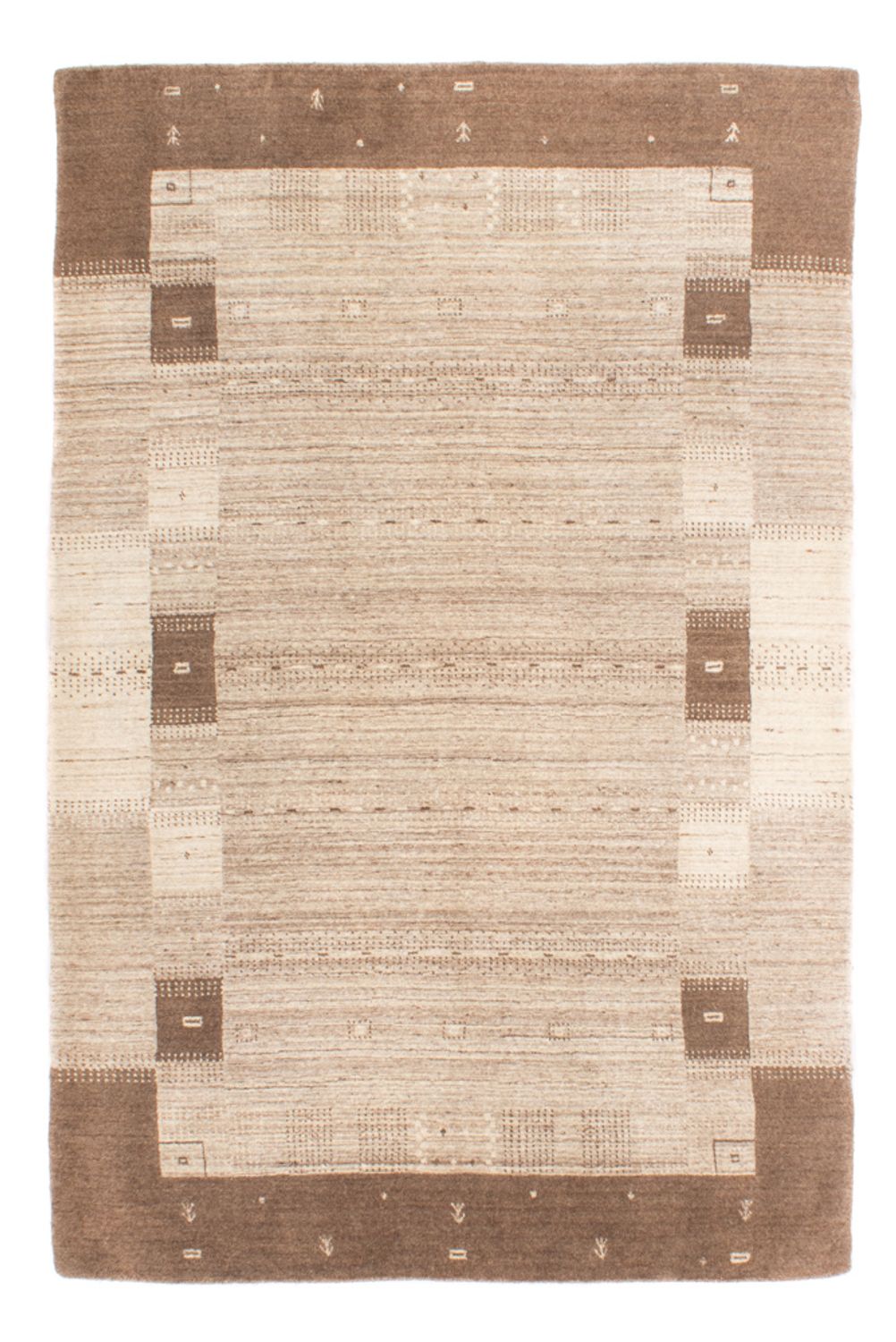 Gabbeh Tapijt - Loribaft Softy - 198 x 126 cm - beige