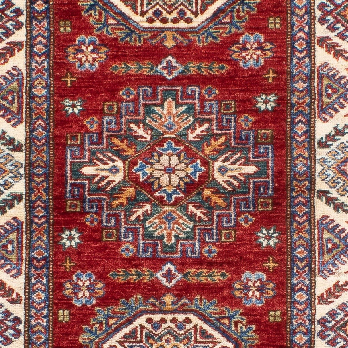 Loper Ziegler Tapijt - Kazak - 203 x 81 cm - rood