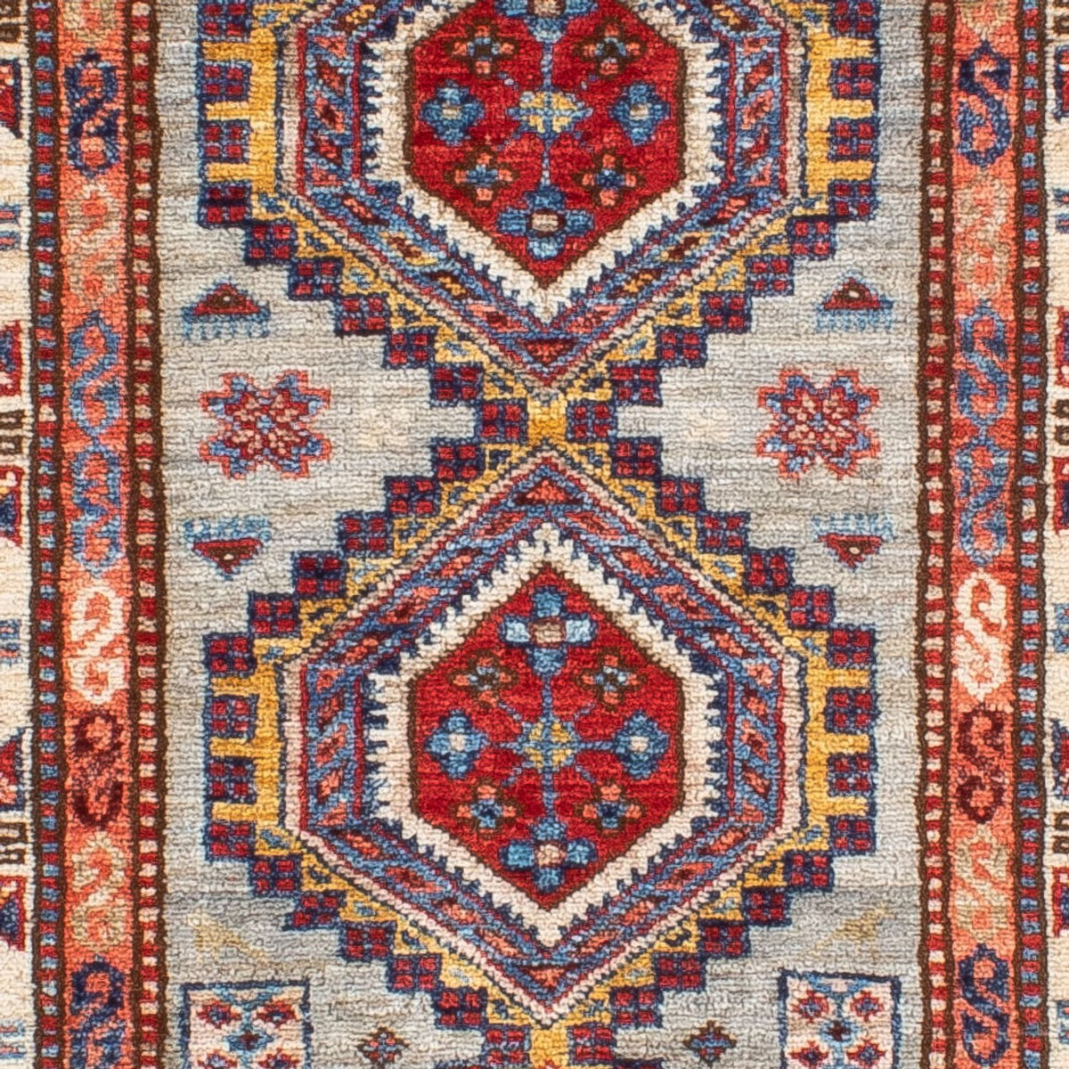 Loper Ziegler Tapijt - Kazak - 228 x 74 cm - lichtblauw