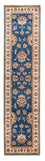 Loper Ziegler tapijt - 308 x 81 cm - blauw