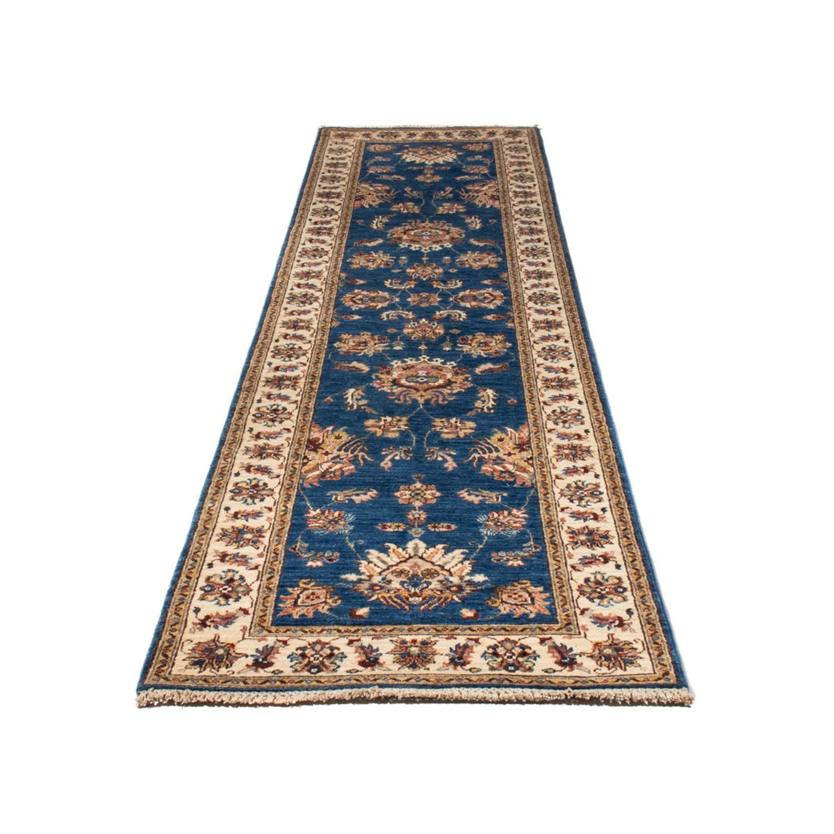 Loper Ziegler tapijt - 308 x 81 cm - blauw