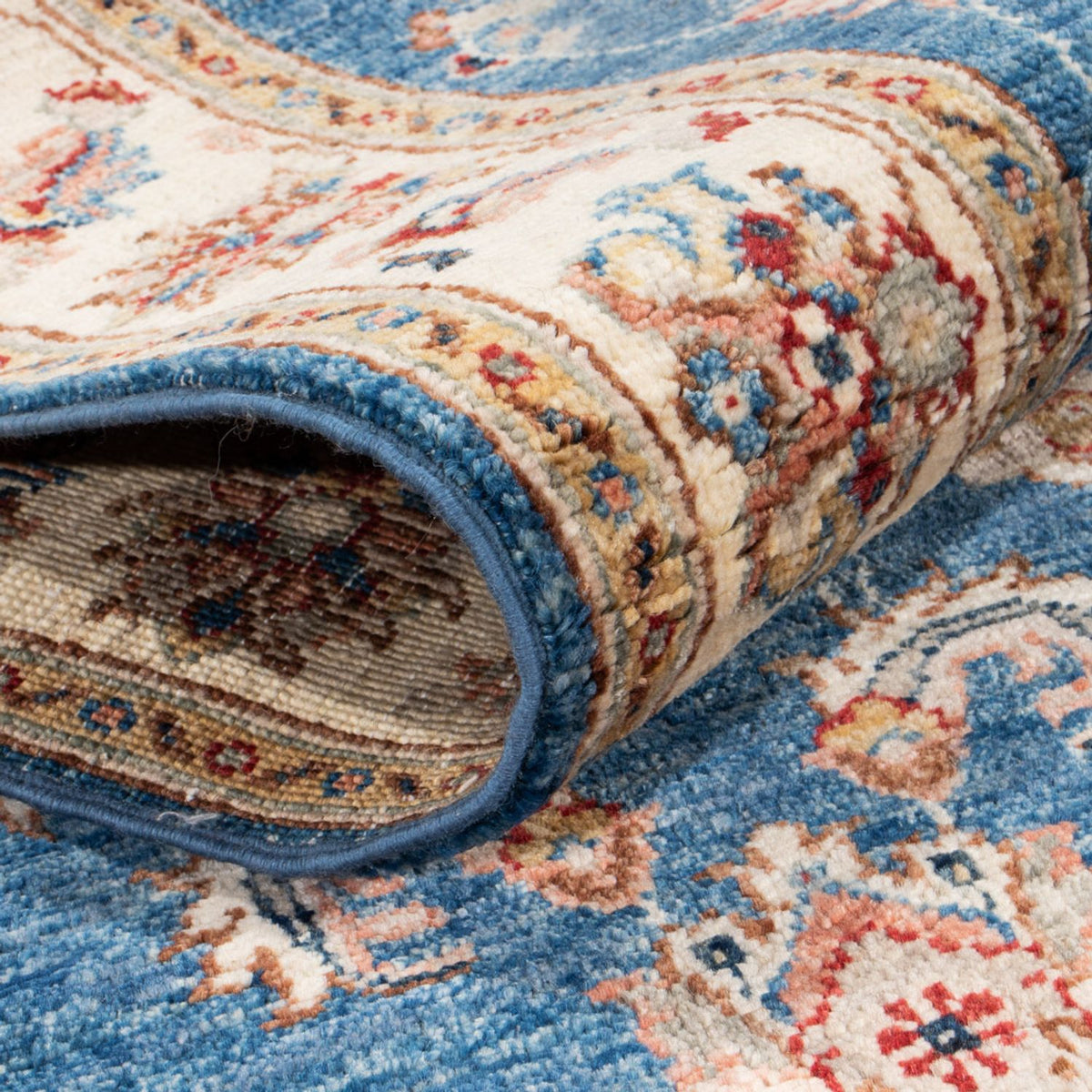 Loper Ziegler tapijt - 314 x 81 cm - blauw