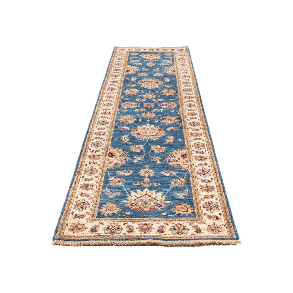 Loper Ziegler tapijt - 314 x 81 cm - blauw