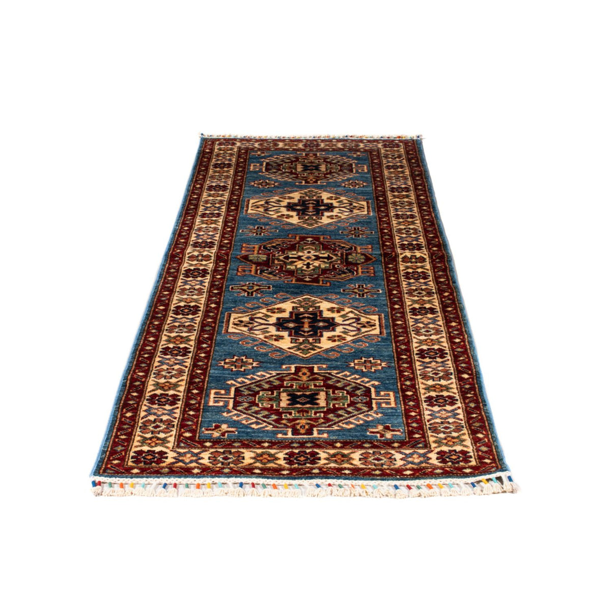 Loper Ziegler Tapijt - Kazak - 216 x 77 cm - turkoois