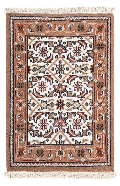 Indo Bidjar Tapijt 60x90cm - Oosters Tapijt - beige