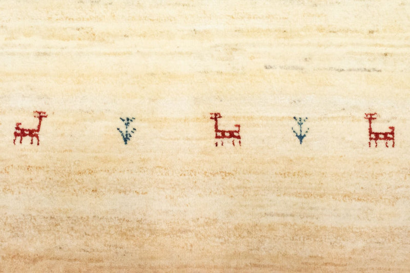 Loper Gabbeh tapijt - Perzisch - 215 x 75 cm - beige