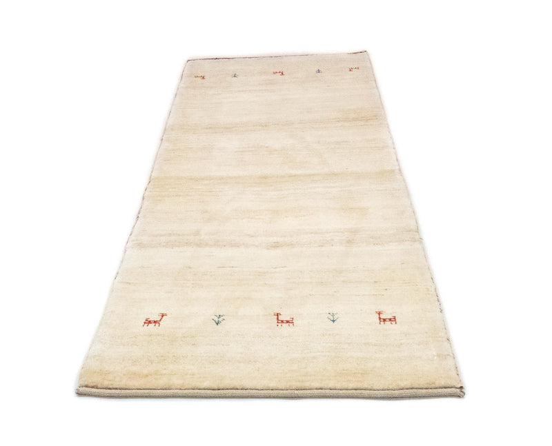 Loper Gabbeh tapijt - Perzisch - 215 x 75 cm - beige