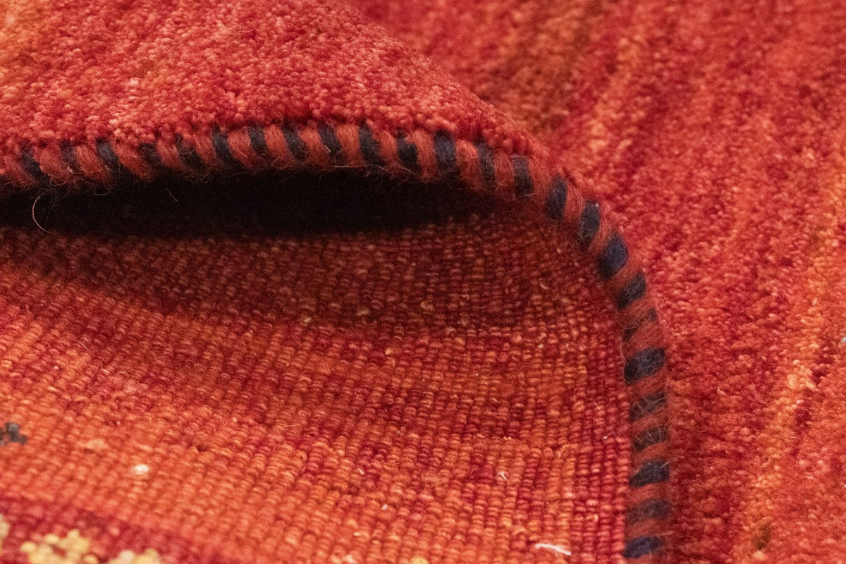 Loper Gabbeh tapijt - Perzisch - 215 x 75 cm - oranje