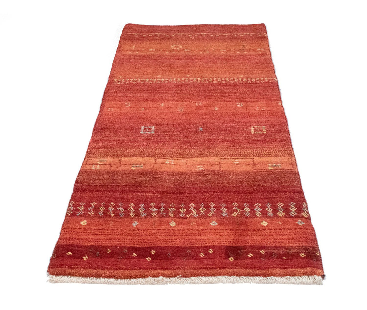 Loper Gabbeh tapijt - Perzisch - 215 x 75 cm - oranje