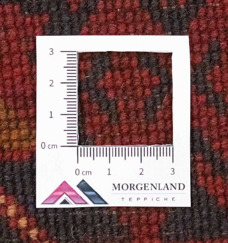 Loper Afghaans tapijt - Kunduz - 390 x 82 cm - rood