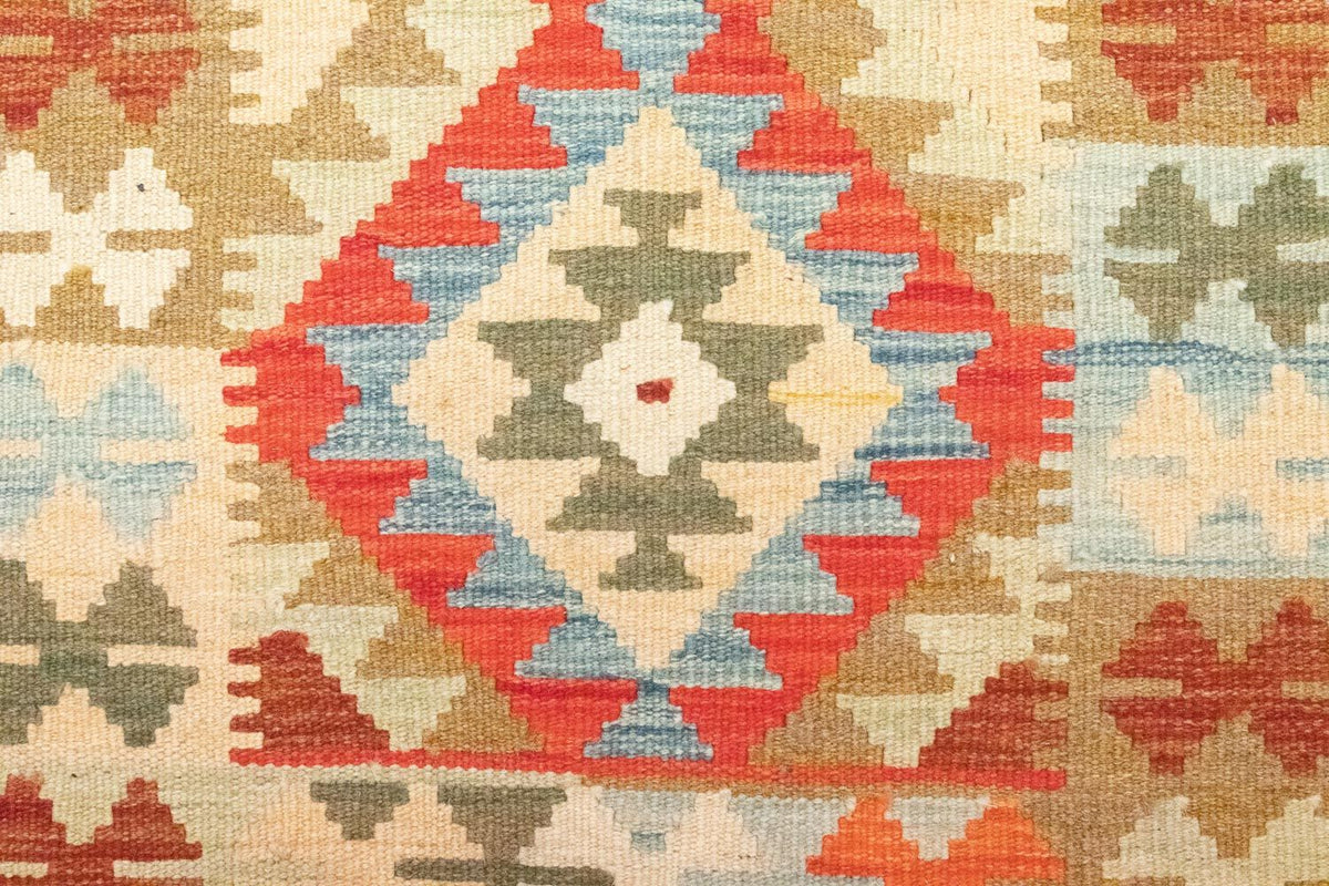 Loper Kelim tapijt - Oosters - 396 x 81 cm - rood