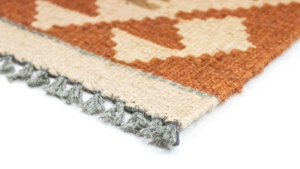 Loper Kelim tapijt - Oosters - 396 x 81 cm - rood