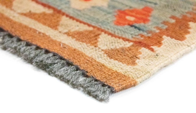 Loper Kelim tapijt - Oosters - 395 x 84 cm - bruin