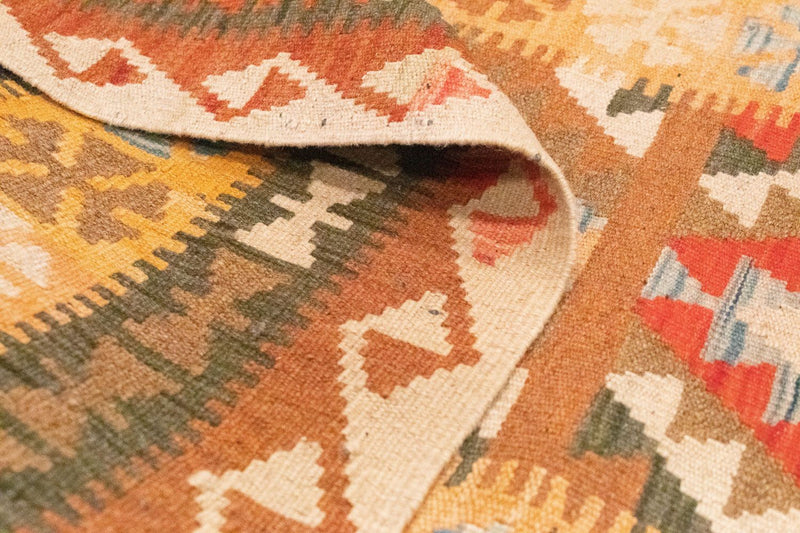 Loper Kelim tapijt - Oosters - 390 x 85 cm - bruin