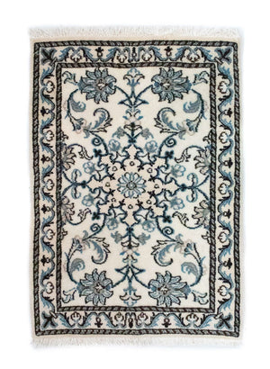 Perzisch tapijt - Nain - 82 x 54 cm - natuurlijk wit