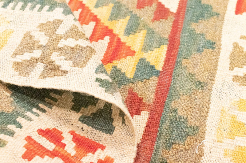 Kelim tapijt - Oosters - 90 x 60 cm - groen