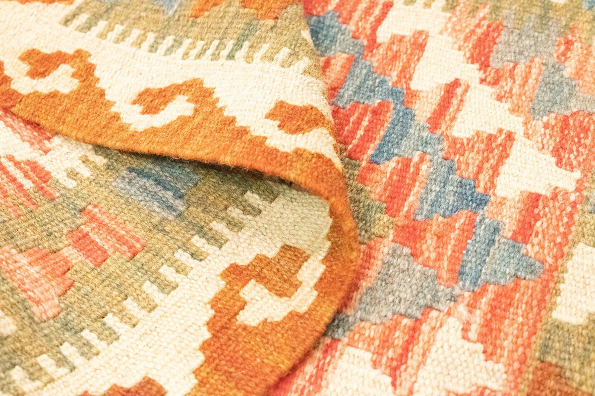 Kelim tapijt - Oosters - 90 x 60 cm - oranje