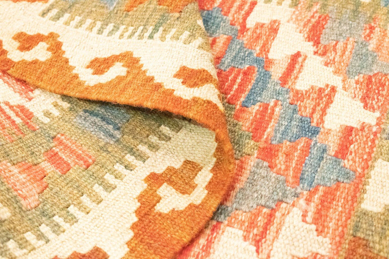 Kelim tapijt - Oosters - 90 x 60 cm - oranje