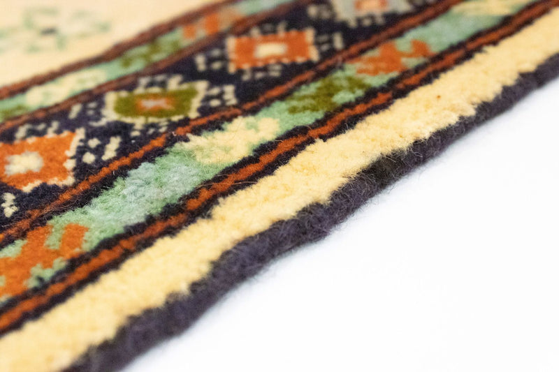 Turkaman tapijt - 91 x 64 cm - blauw