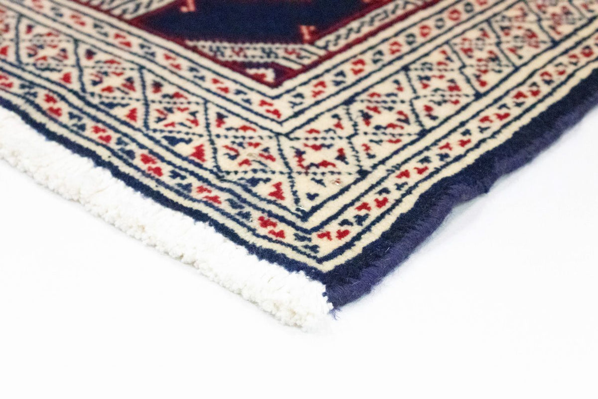 Turkaman tapijt - 88 x 62 cm - blauw
