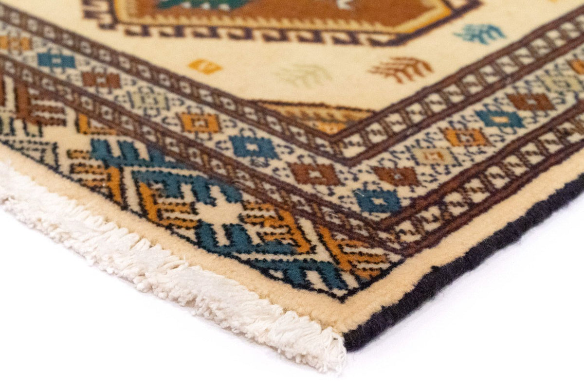 Turkaman tapijt - 88 x 63 cm - beige