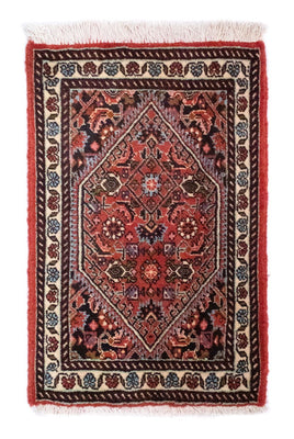 Perzisch tapijt - Bijar - 60 x 40 cm - rood