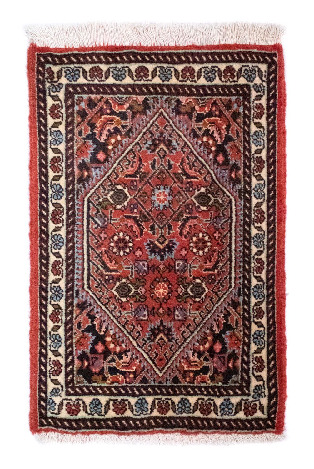 Perzisch tapijt - Bijar - 60 x 40 cm - rood