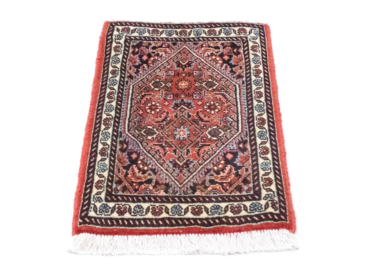 Perzisch tapijt - Bijar - 60 x 40 cm - rood